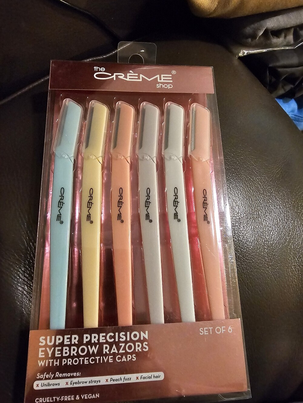 The Crème Shop Super Precision Eyebrow Razors - Pastel Multi (Set of 6)